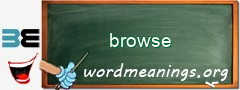 WordMeaning blackboard for browse